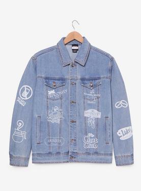 Gilmore Girls Locations Allover Print Denim Jacket, , hi-res